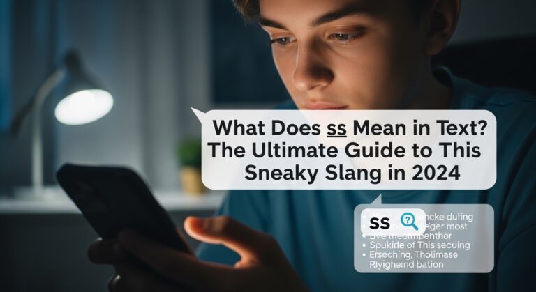 ss meaning in text
