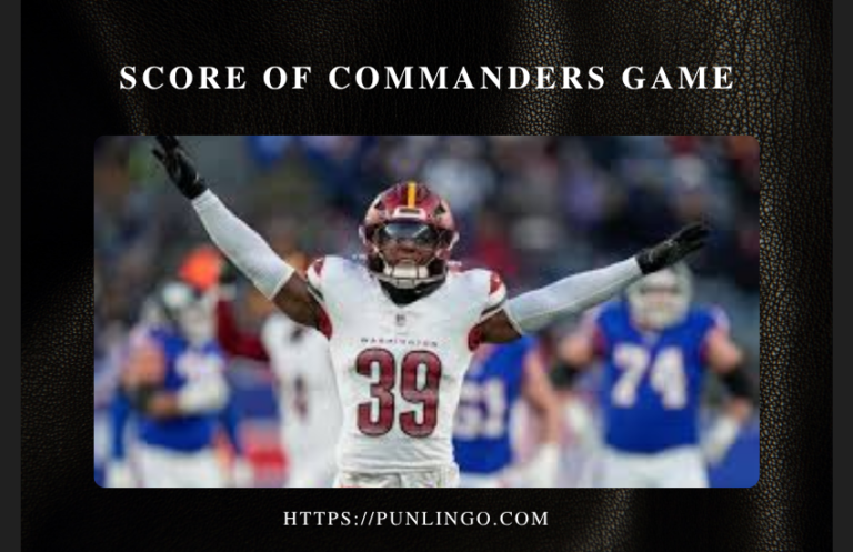 score of commanders game